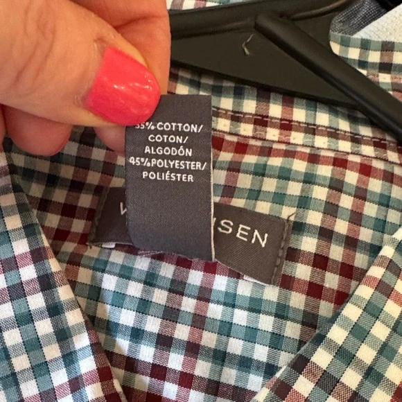 Van Heusen Multicolor Plaid Short Sleeve Shirt - Picture 4 of 5